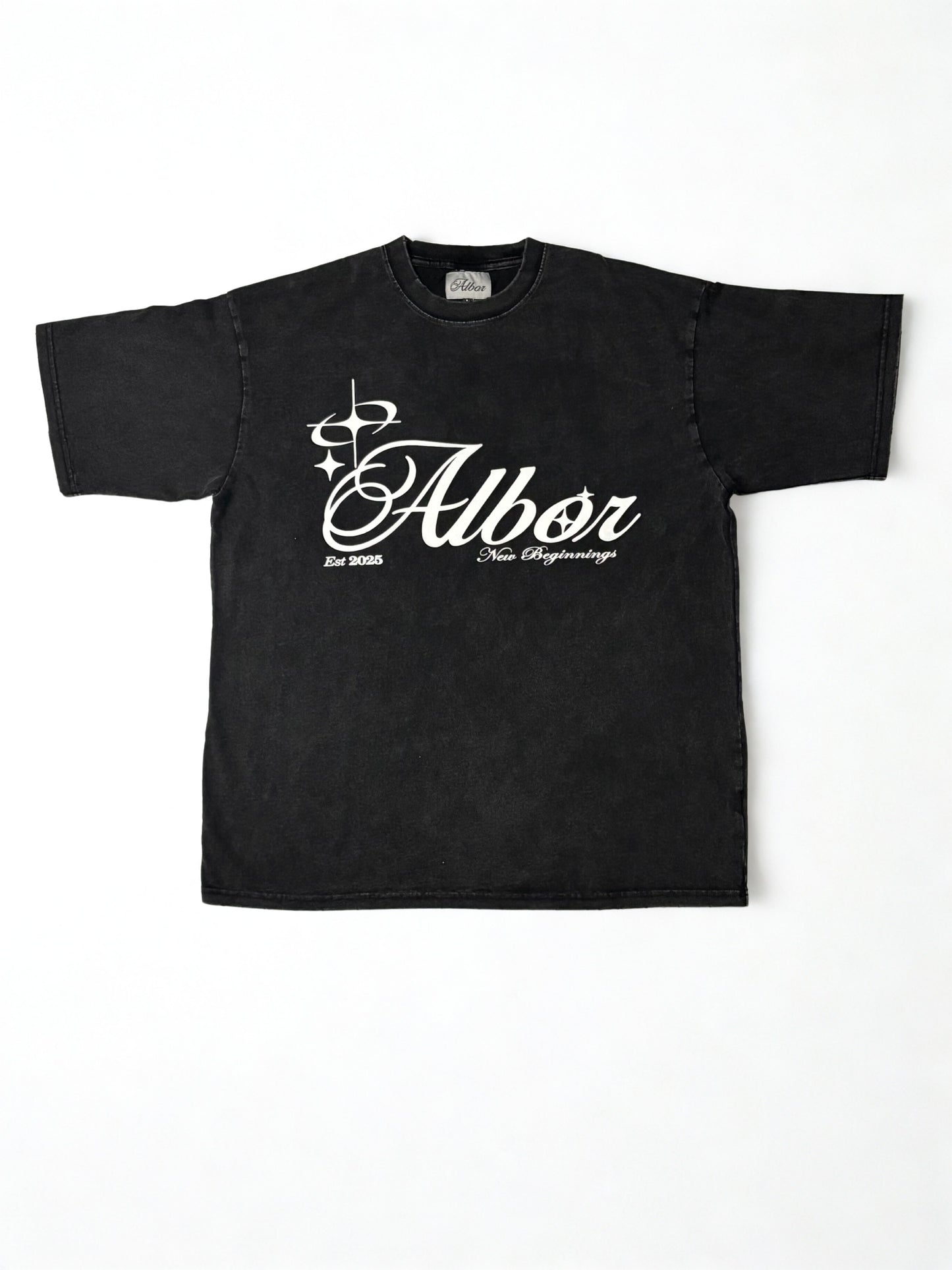Albor Washed "New Beginnings" Boxy Tee